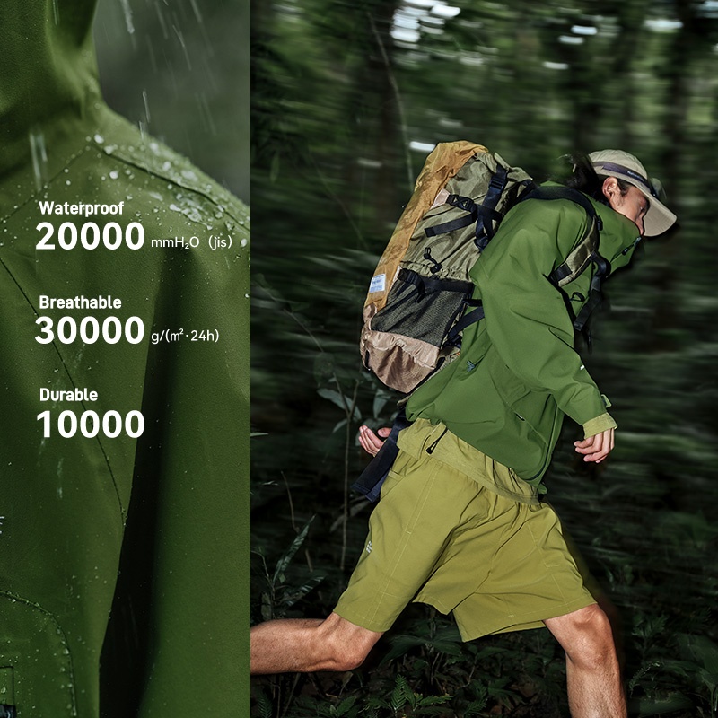 PELLIOT Jacket Stand New Outdoor Windproof Hiking Camping Rain Mountaineering Hard Shell Waterproof Unisex Adults