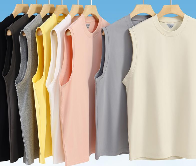 Oversized Sleeveless Tank Top for Men Women Cotton Summer Gym Muscle Shirt Casual Loose Fit Unisex Fitness Vest Tee