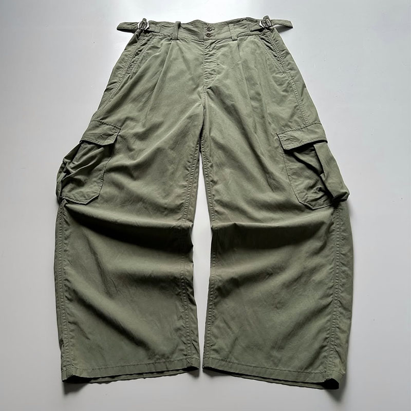 Custom Made High Waist Heavyweight Quick Dry Casual Straight Cargo Pants for Men Polyester/Cotton