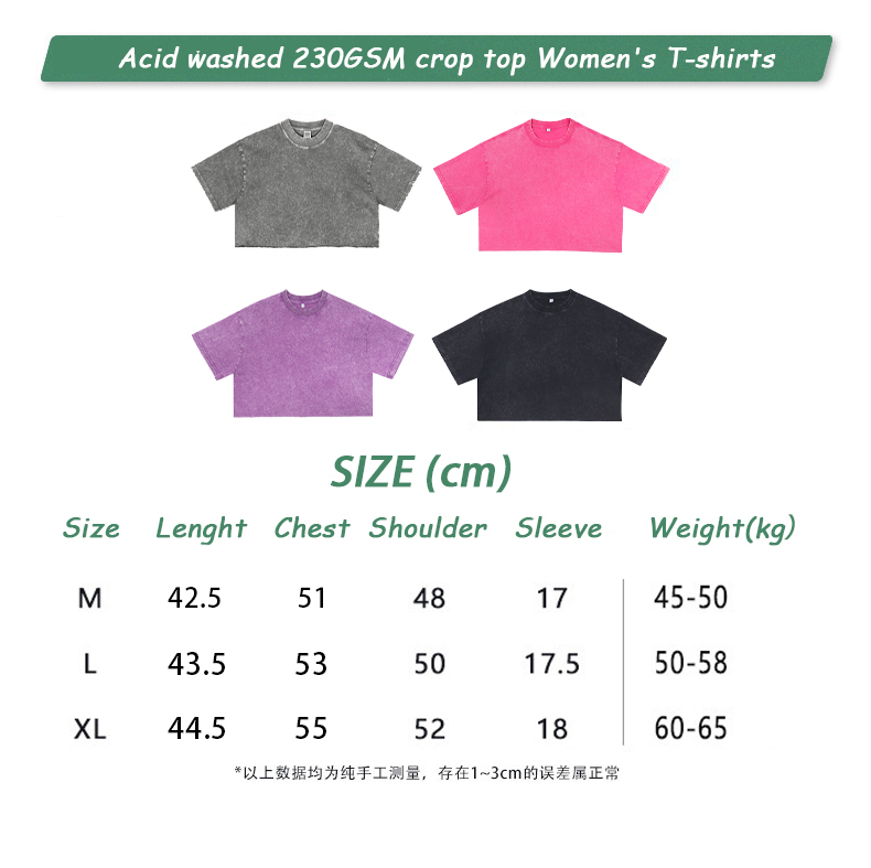 Girls Crop Top T-shirt Model Front