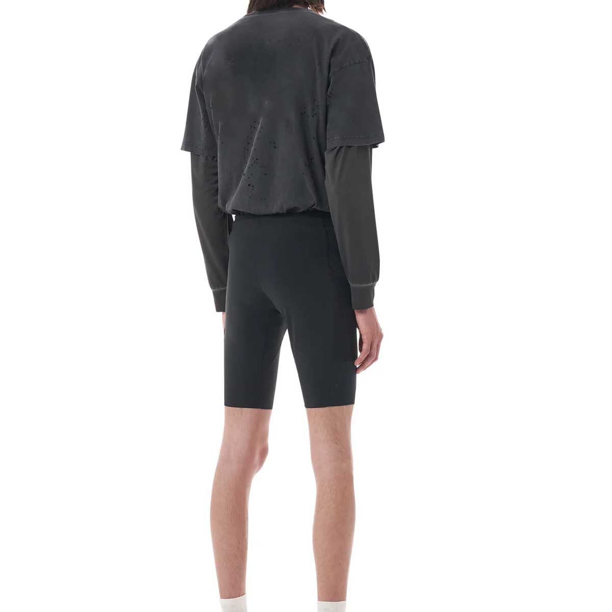 Custom Logo Quick Dry Marathon for Running Biker Shorts with Custom Waistband Four-Way Stretch Men Half Tight With Mesh Pocket