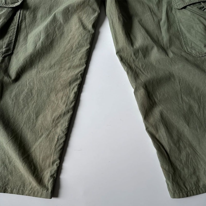Custom Made High Waist Heavyweight Quick Dry Casual Straight Cargo Pants for Men Polyester/Cotton