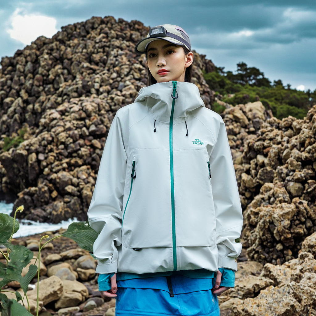 PELLIOT Jacket Stand New Outdoor Windproof Hiking Camping Rain Mountaineering Hard Shell Waterproof Unisex Adults