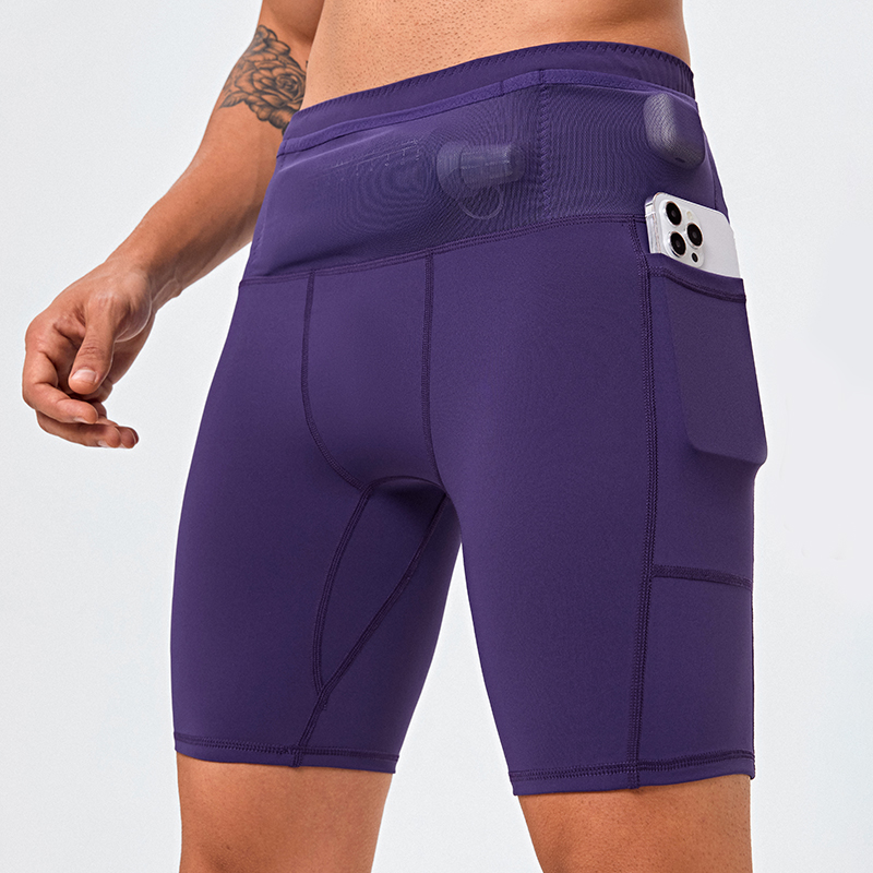 Quick Dry Workout Running Shorts Compression Athletic Sport Shorts Tight Biker Shorts for Men
