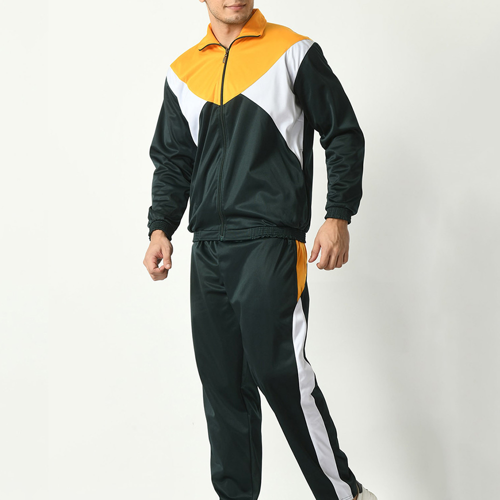 Men's Winter Casual Breathable Lightweight Fleece Polyester Tracksuit High Quality Comfortable Zipper Stylish Eco-Friendly
