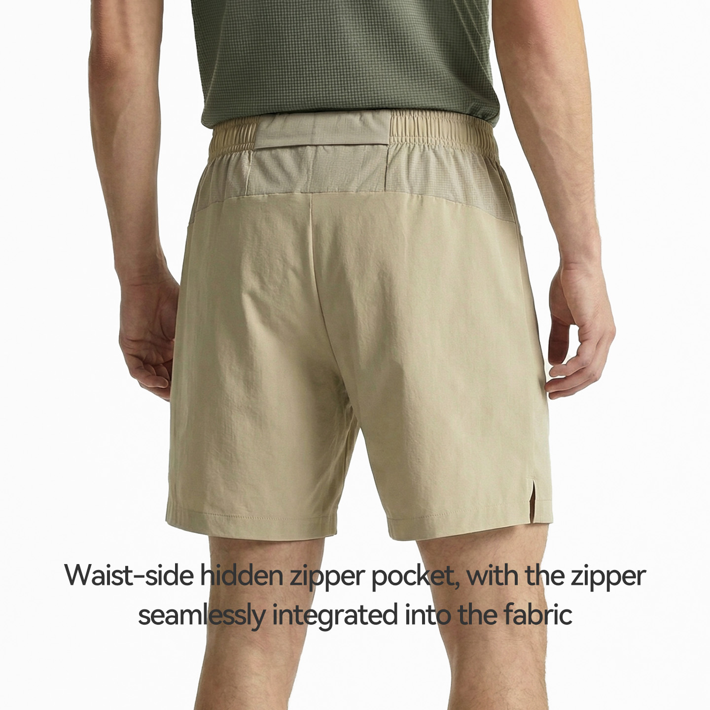 QUICKSHOW Men's Trail Running Shorts Breathable Lightweight Zipper Pockets Quick Dry Workout Gym Athletic Activewear Shorts
