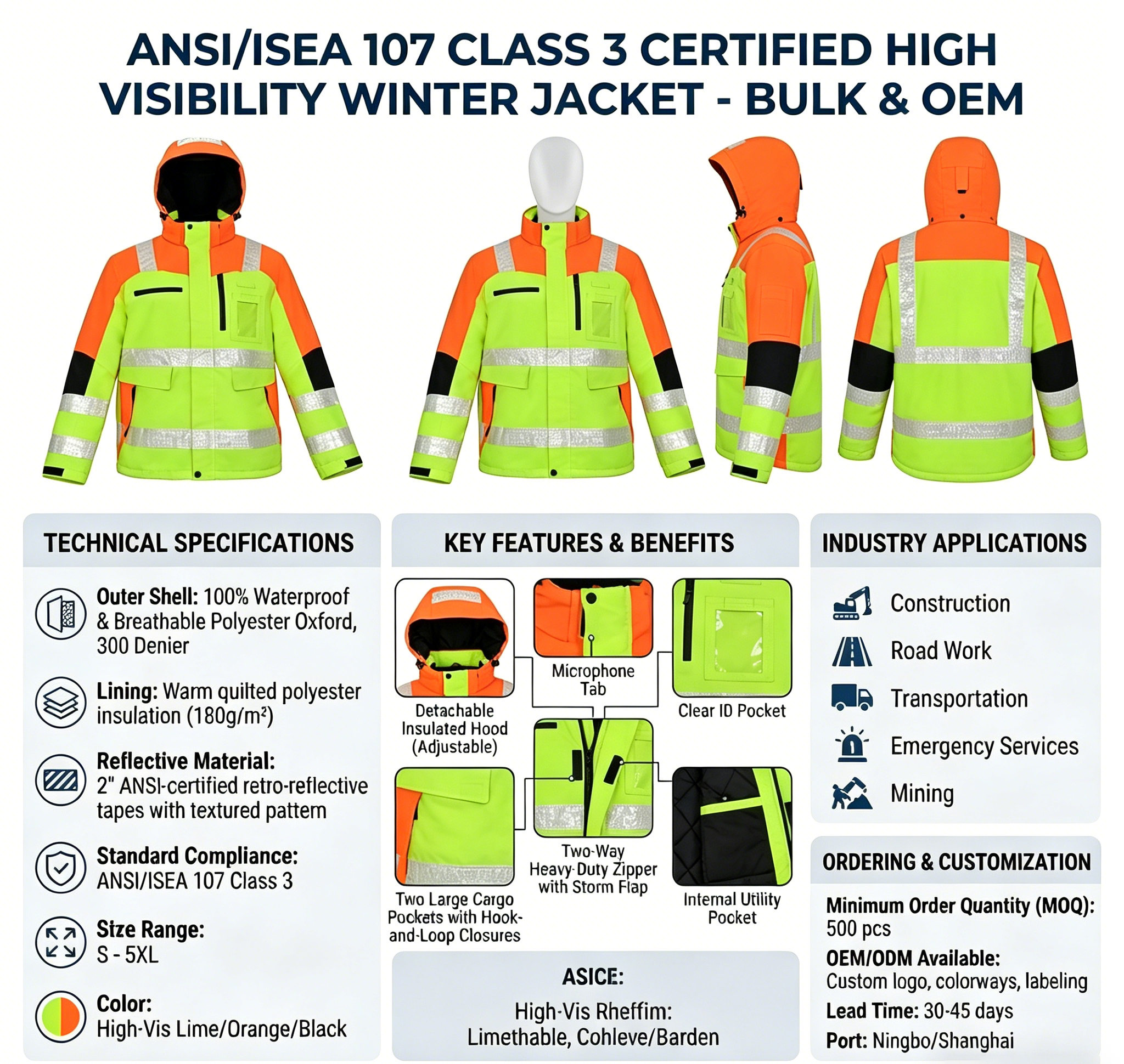Reflective jacket view 1