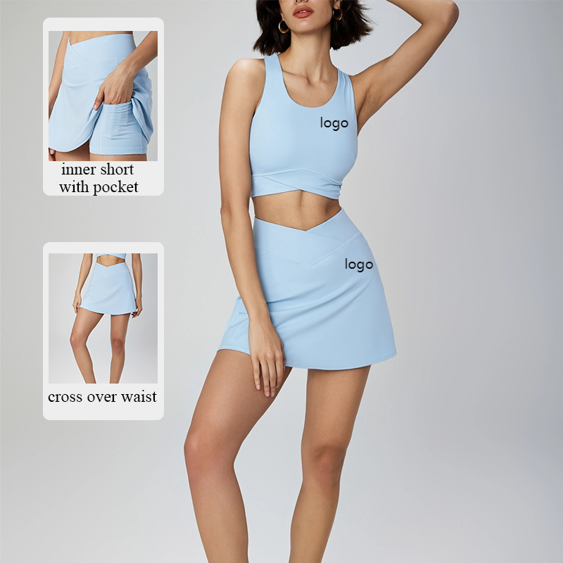 High Quality Tennis Skirts Breathable Sport Running Padel Pickleball Skirts Women's Fitness Apparel Custom Logo