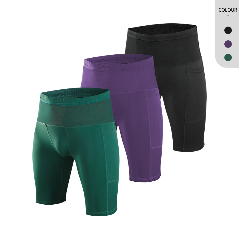 Quick Dry Workout Running Shorts Compression Athletic Sport Shorts Tight Biker Shorts for Men