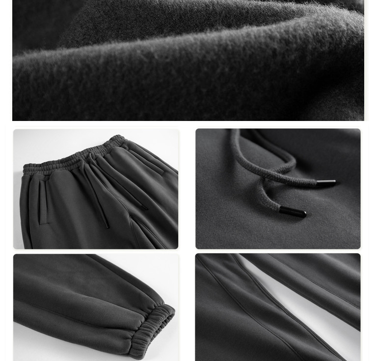 Wholesale Custom Logo Winter Plain Casual Unisex Man Fleece Jogging Sweat Pants Trousers Sweatpants