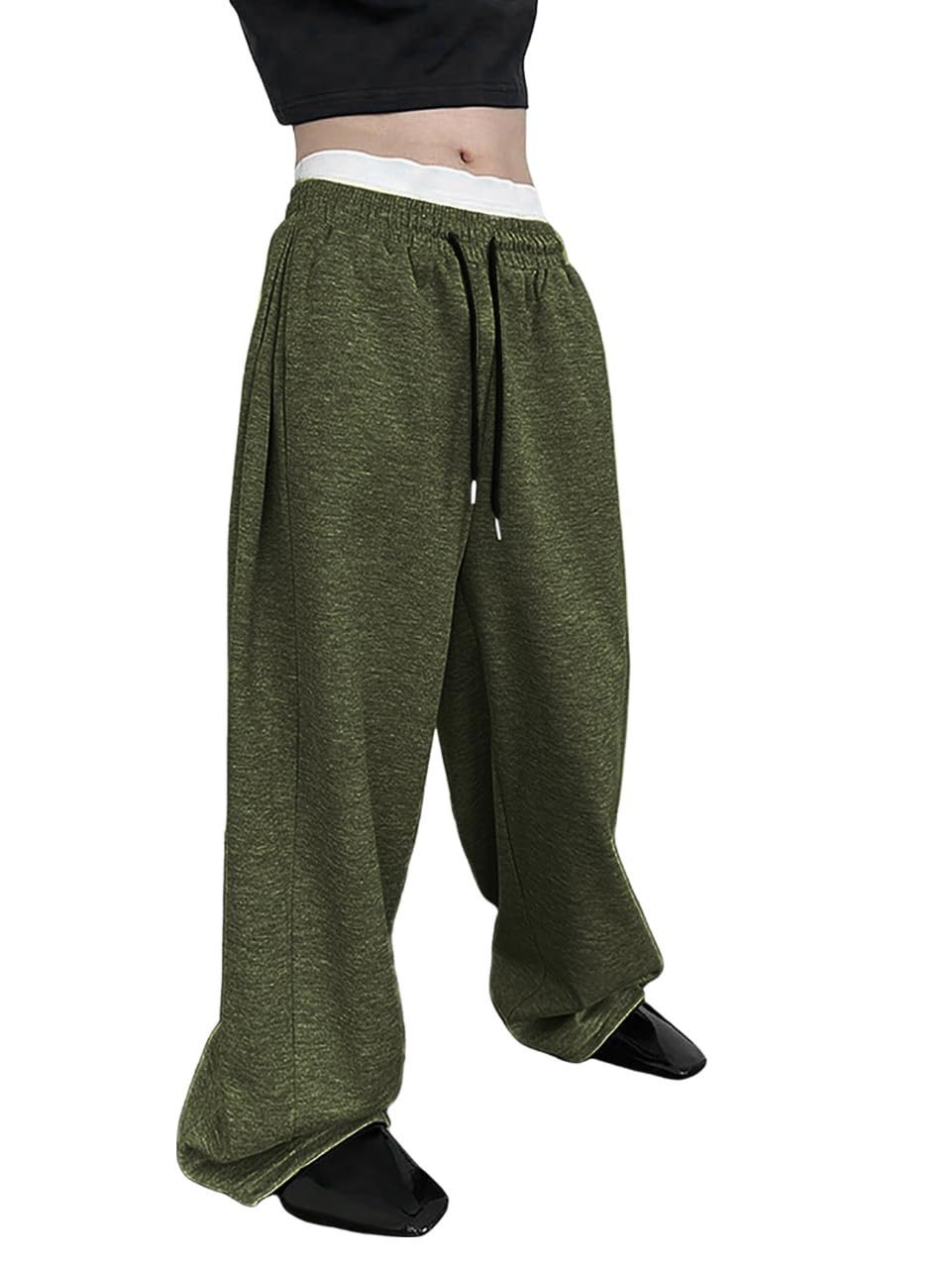Low-price Custom-made Men's Casual Straight-leg Sweatpants Solid Color Sporty Comfortable Midweight Long Pants Mid Waist