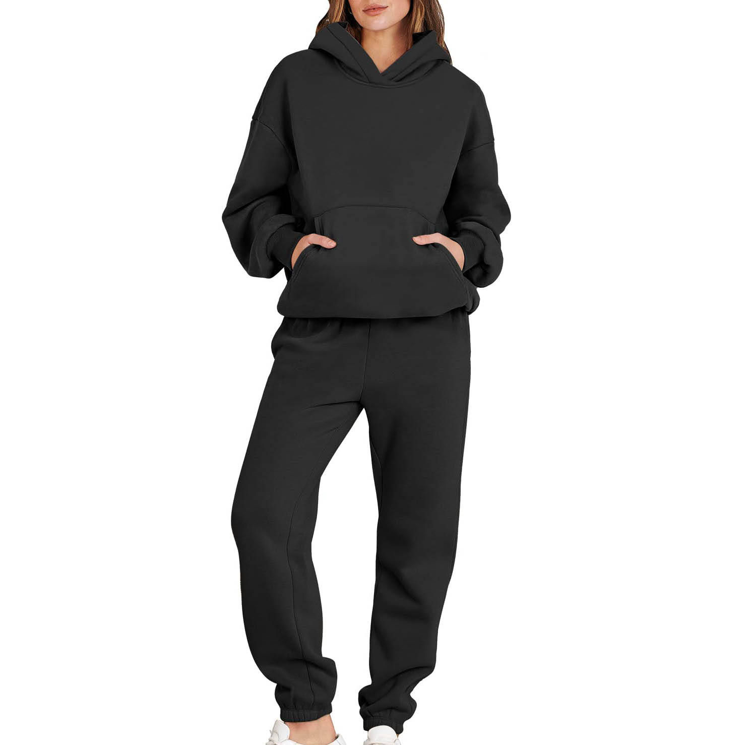 Customizable Casual Men's Track Suit 2-Piece Set Breathable Windproof Quick-Dry Polyester/Cotton Fleece Oversized Fit Custom