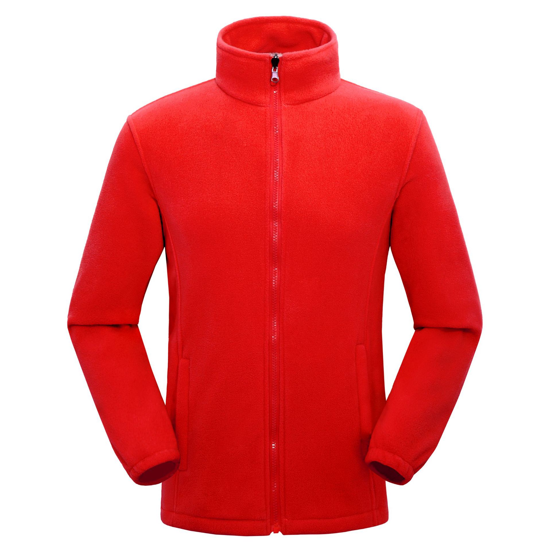 Outdoor Autumn/Winter Solid Fleece Lining Windbreaker Jacket Thickened Unisex Warm Activity Clothing