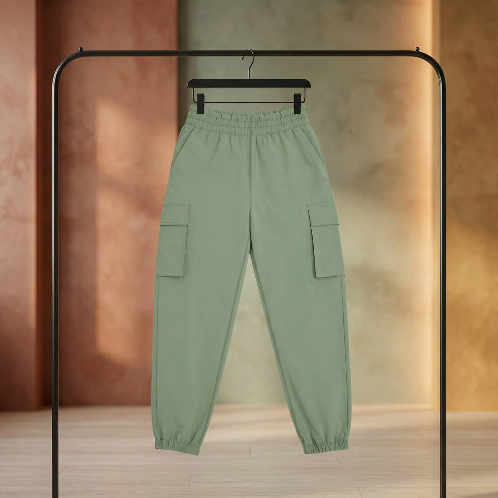 High Waisted Women's Gym Pants with Side Cargo Pockets Stretchy Elastic Waistband Breathable Quick Dry for Sports OEM ODM