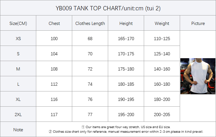 Size Information Table