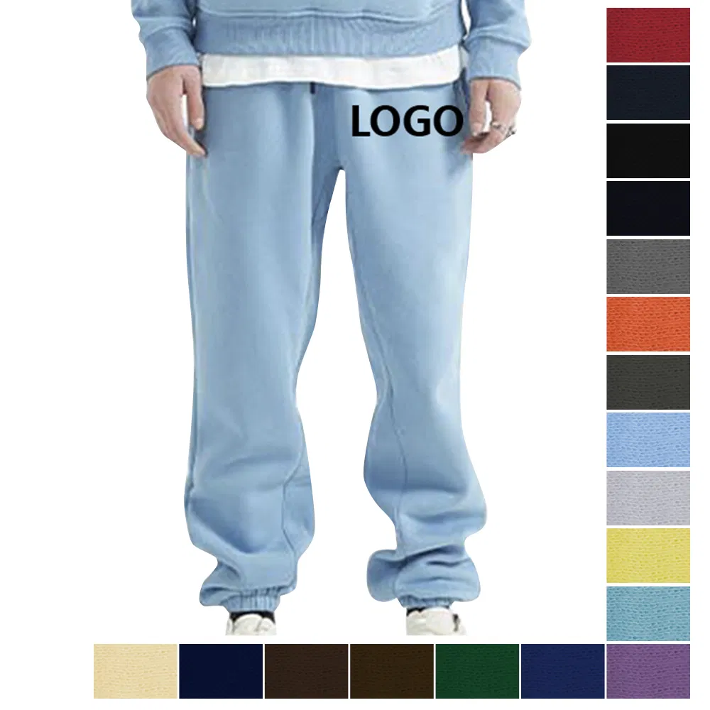 Unisex Men Women Custom Logo Long Plus Size Trousers Autumn and Winter Casual Fleece Sweatpants Soft Sports Pants Jogging Sweatpants
