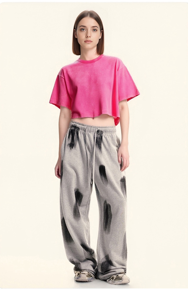 Girls Crop Top T-shirt Layout View 2