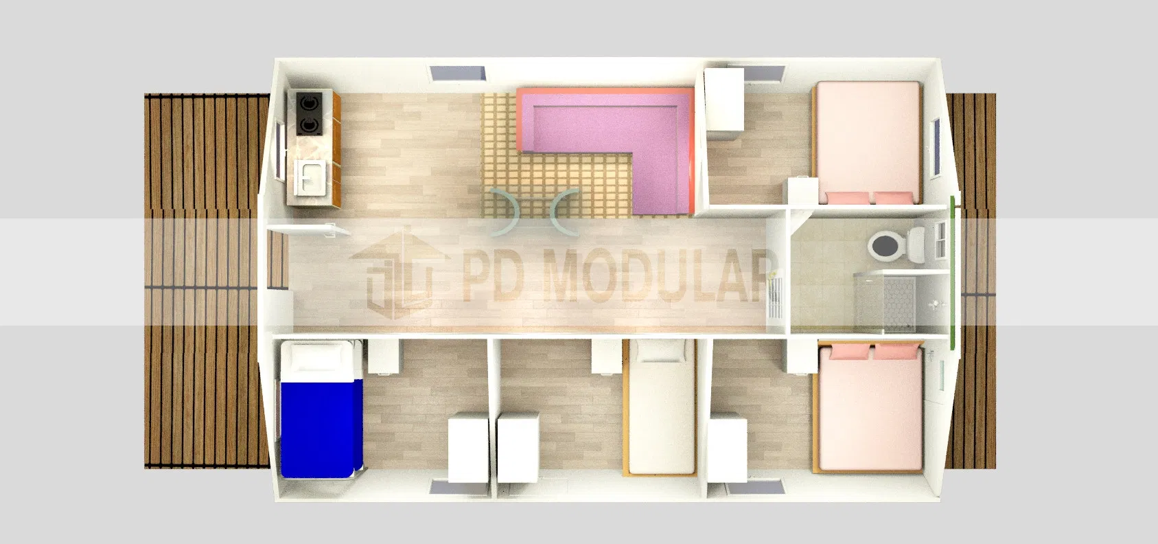 Affordable Chinese - Made Prefabricated House, Prefab Office and Prefab Accommodation