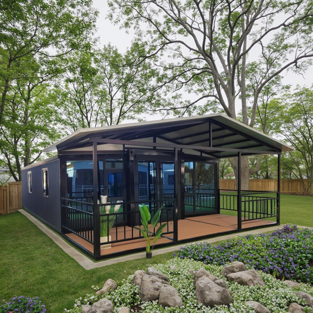 CE Luxury Modern Steel Structure Frame Mobile Portable 40ft 3 Bedrooms Expandable Container Houses Folding Container Tiny Home