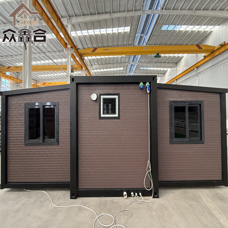 Expandable Steel Folding Container House 3 Bedroom Tiny Home 20ft Foldable Prefab Office House