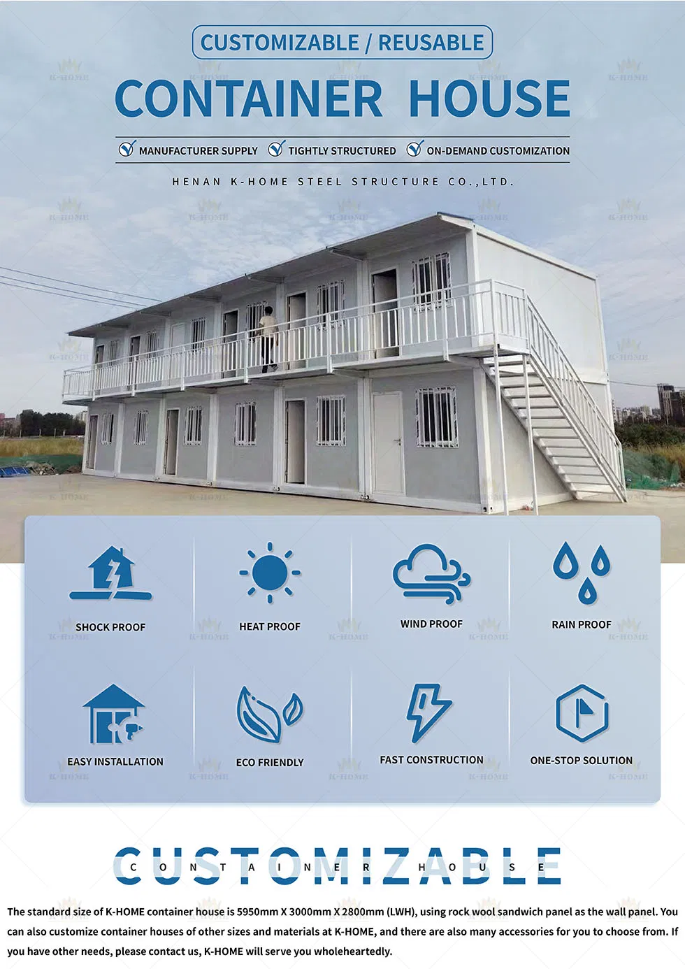 Quick Construction Prefabricated Construction Labor Accommodation