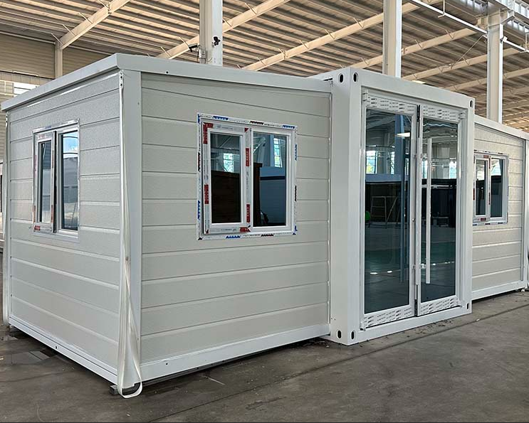 Modern 20 FT Expandable Steel Folding Container House Prefabricated 2 Bedroom Villa Office Building 40ft Commercial School