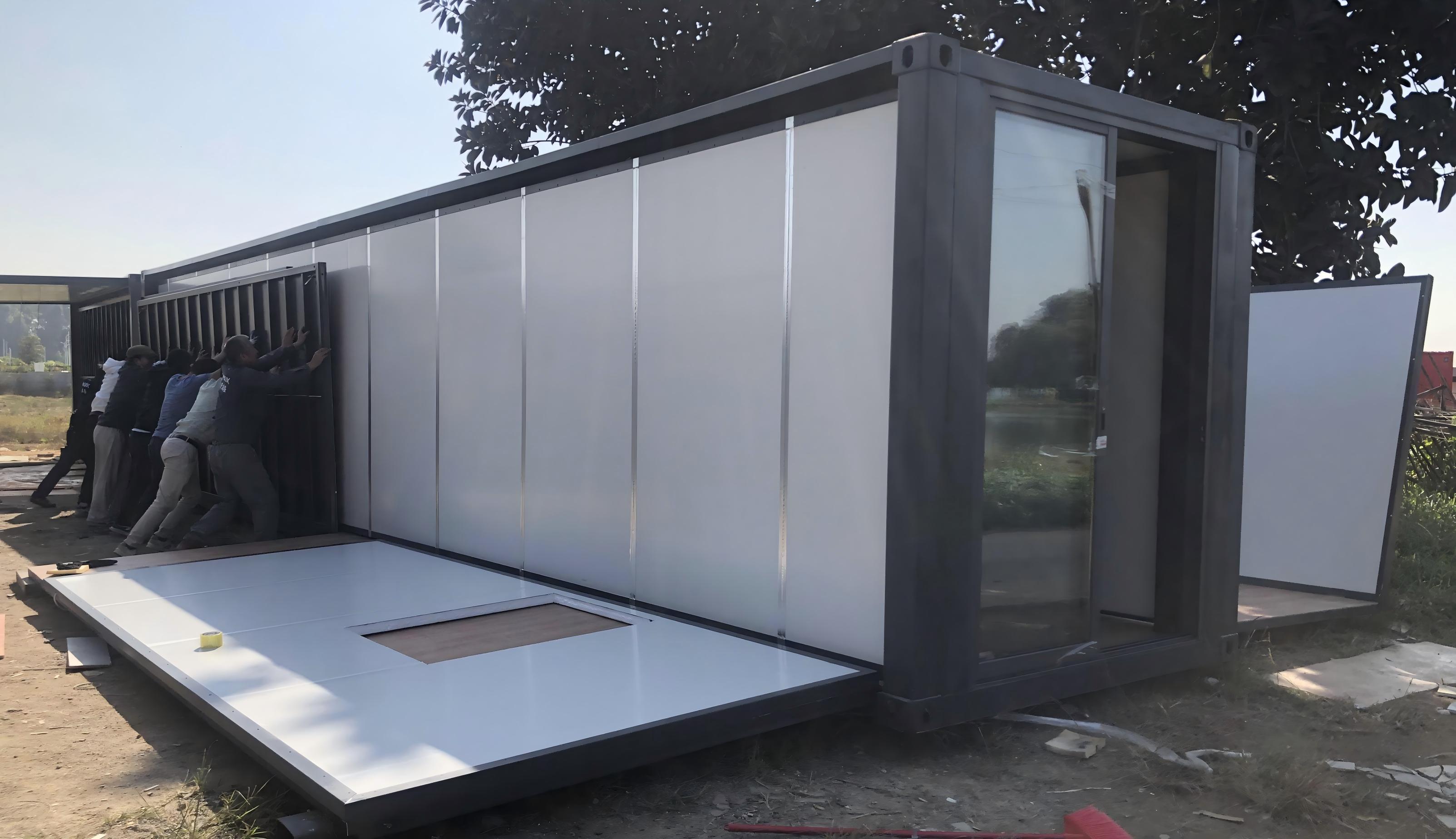 Expandable Breathable Steel Container-Mounted Movable House for Office Building and Apartment Use