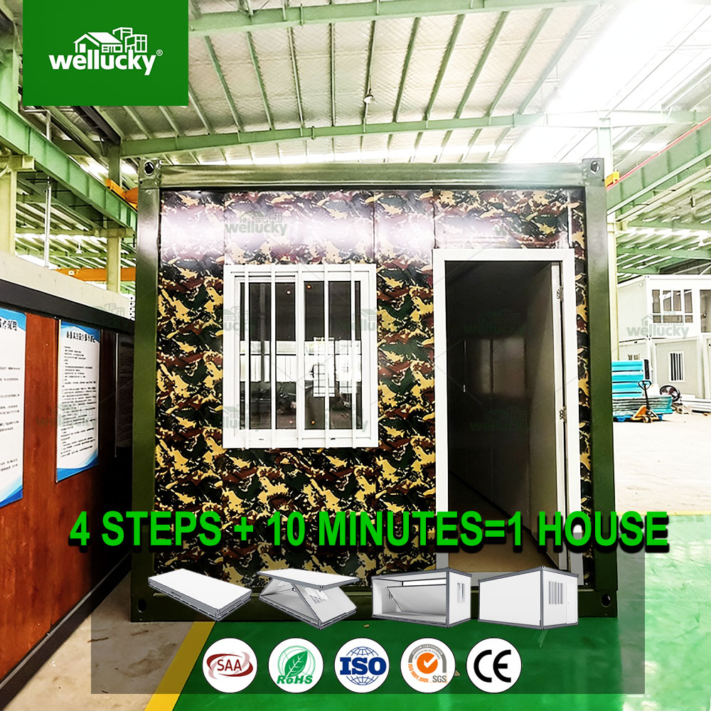 Z Fold Container House Portable Shelter Quick Installation Prefab For Emergency Disaster Relief Construction In The Middle East
