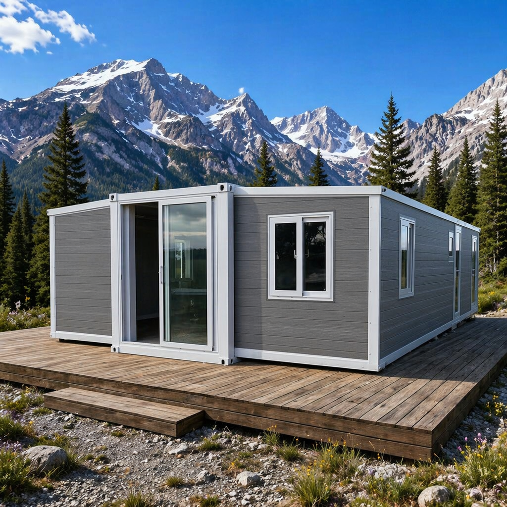Custom 20Ft 40Ft Expandable Double Wing Container House Prefabricated Apartment Office Building Kitchen Breathable Modern Design