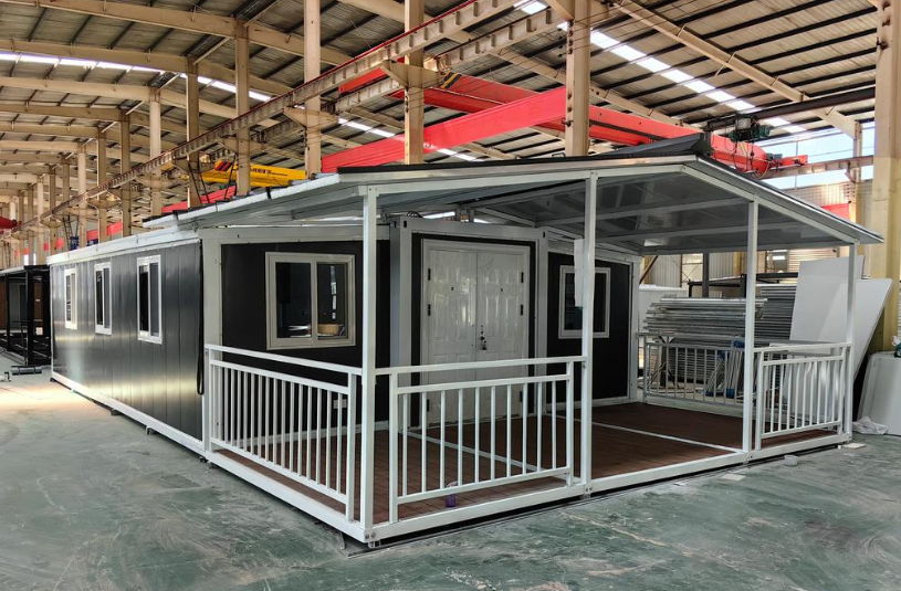 Luxury Prefabricated Double Wing Folding House 20ft 40ft Casa Container Modular Foldable Office Mobile House Expandable House