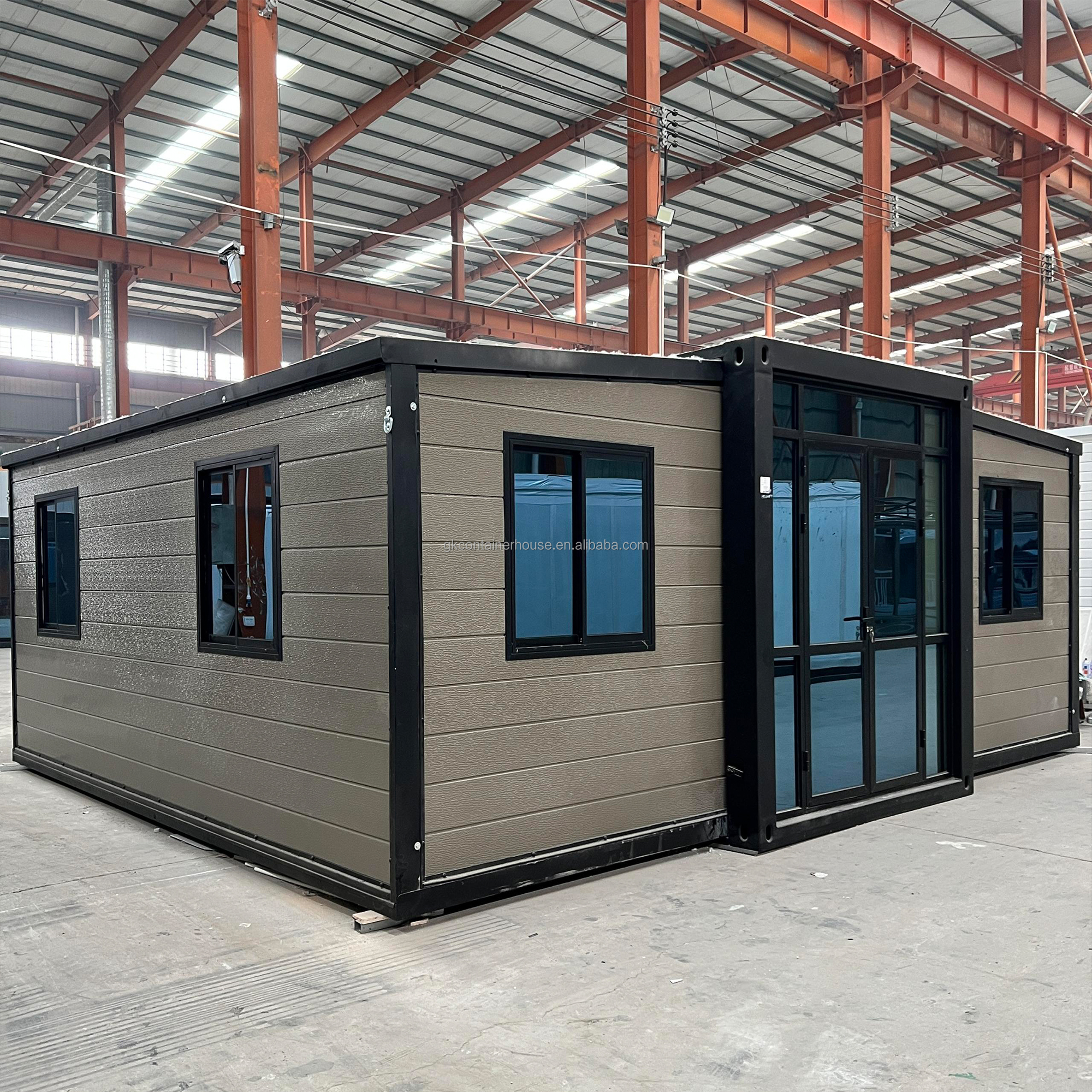Expandable Modular Container House with Bedroom Kitchen and Toilet for Worker Camp
