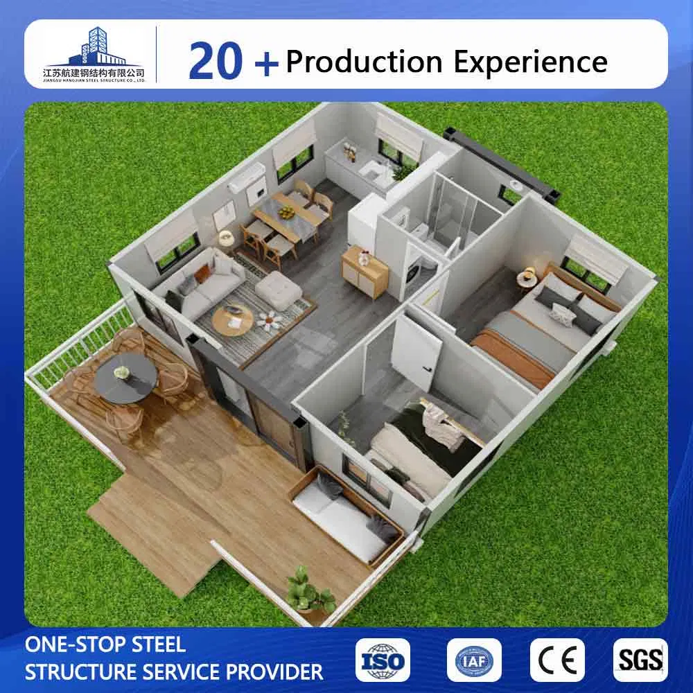 Heavy Duty Double Wing Expandable Prefab Home Rainproof Wing Type Expandable Seaside Vacation House