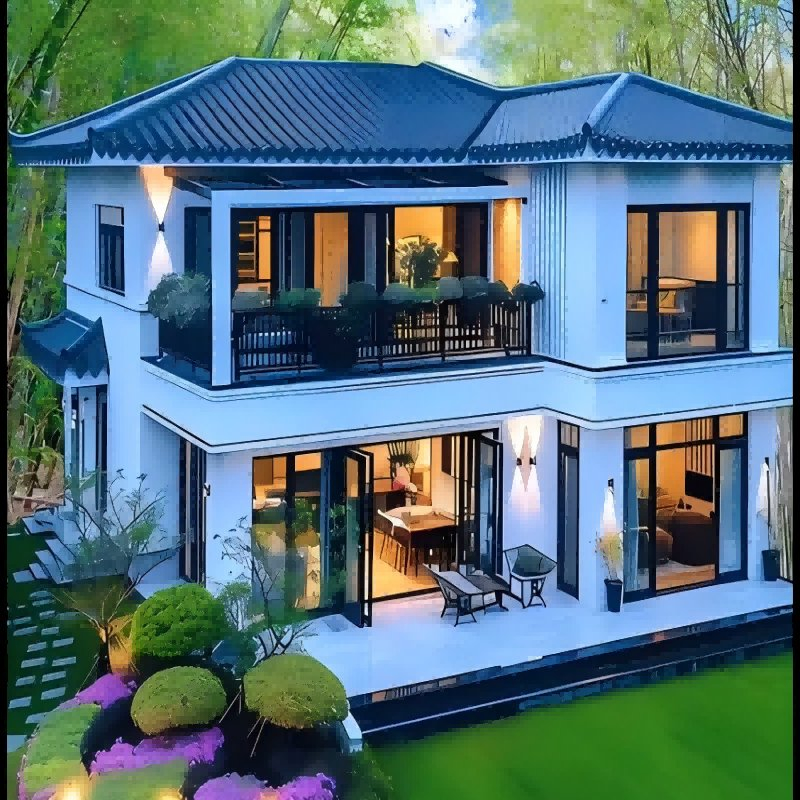 Luxury Expandable Prefabricated Vacation House for Modern Living