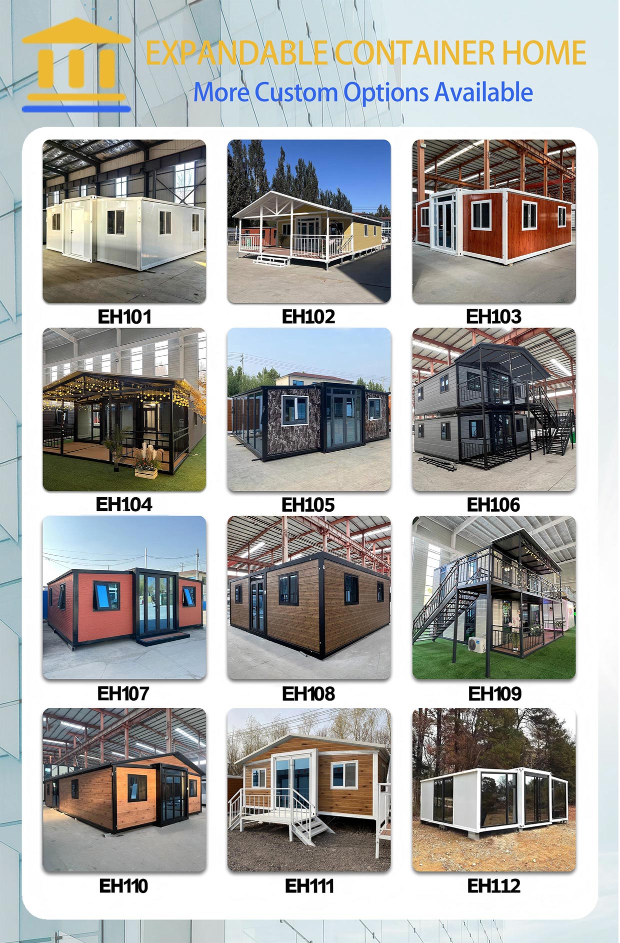 Expandable container house exterior design