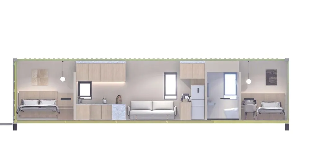 Z4l Sleek Prefab Tiny Vacation Hotel Modular Expandable Modern Steel Container House