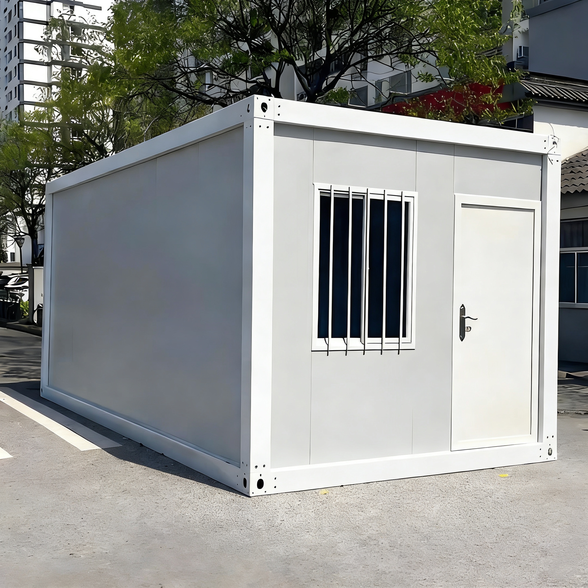 Prefabricated Steel 10ft Expandable Folding Container House for Office Villa Emergency Shelter