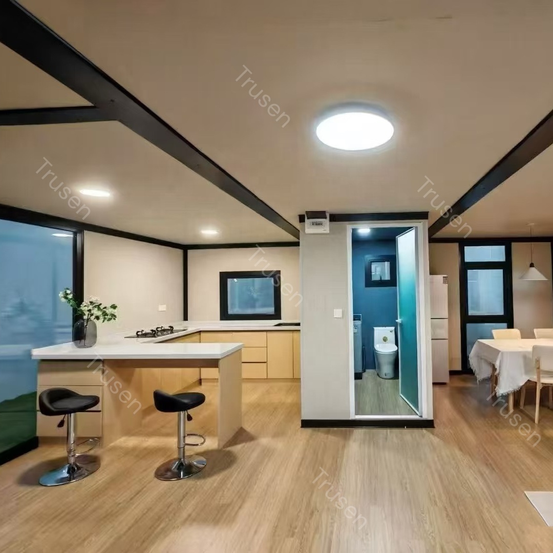 Source Factory Luxury Living Prefabricated Expandable Moveable Tiny House Casa Modular With Bathroom Villas With Terrace