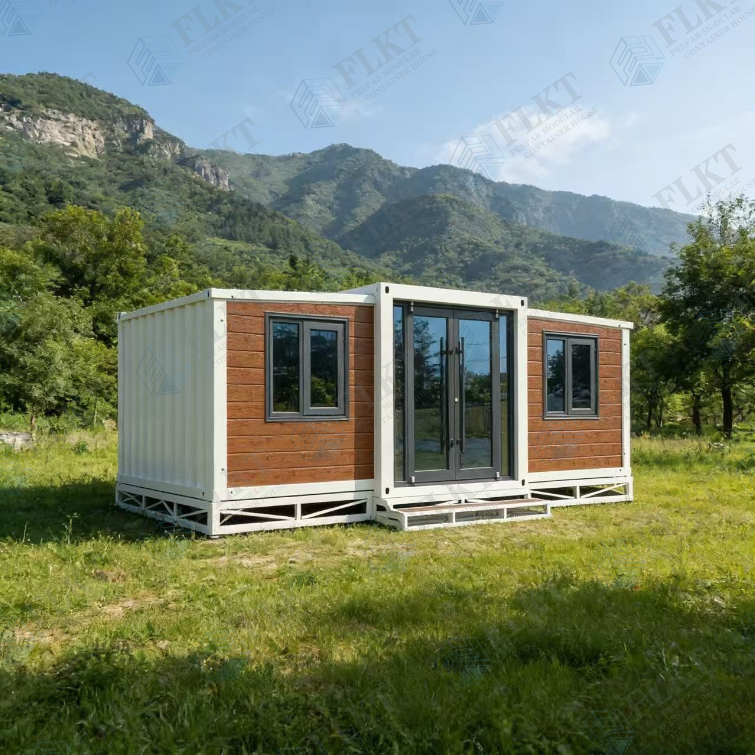 FLKT ISO Approved Waterproof Expandable Container House 2 Years Warranty Source Factory Prefabricated Mobile Home for Camping