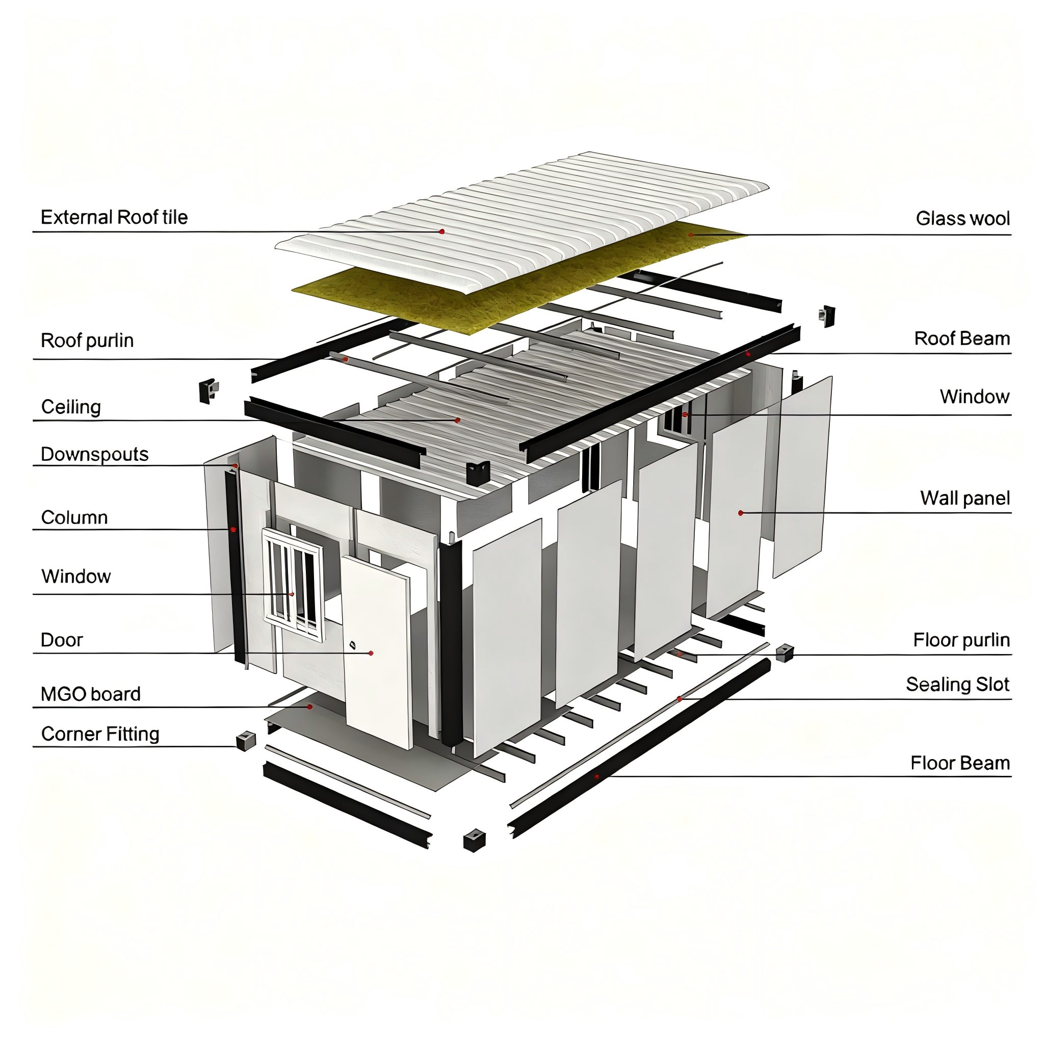XH 20ft Ready to Ship Expandable Container House Fast Assembly Tiny Home Ready to Ship Free Shipping