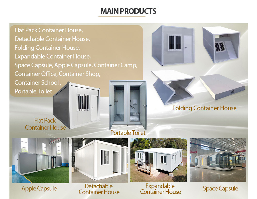 Custom Expandable Container Double Wing Folding Prefab House with Galvanized Steel Frame and Sandwich Panel for Apartment Use