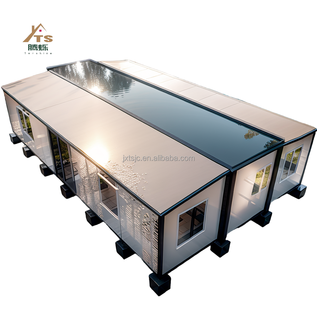 TS 20FT 40Ft Portable Off-Grid Prefab Houses Modular Steel Tiny Expandable Homes for Hotels and Villas