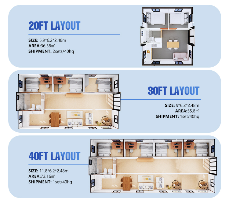 Expandable Container House Prefab Tiny Homes Casa Prefabricada Modular Homes China Foldable Prefab House Portable Tiny Houses