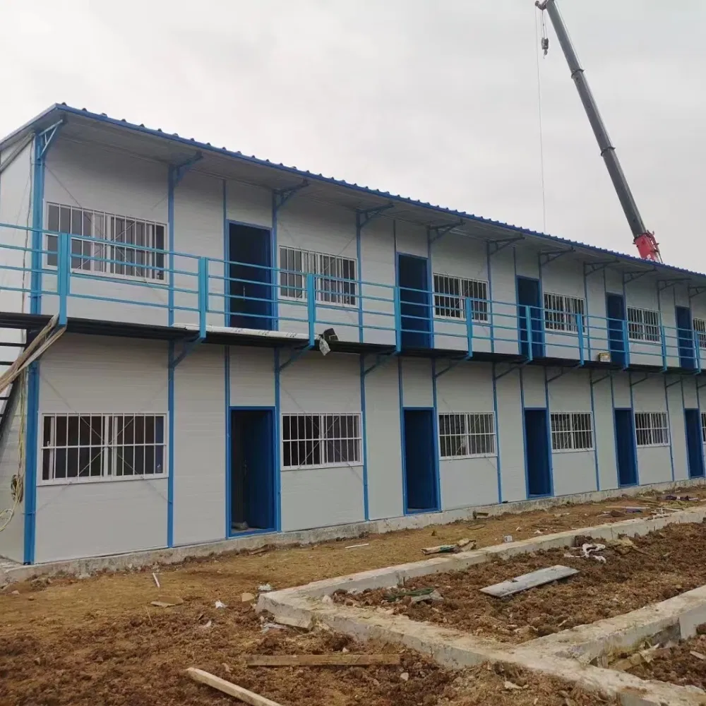 Insulated Sandwich Panel K-Type Prefab Cabin, Quick-Install Temporary Staff Accommodation