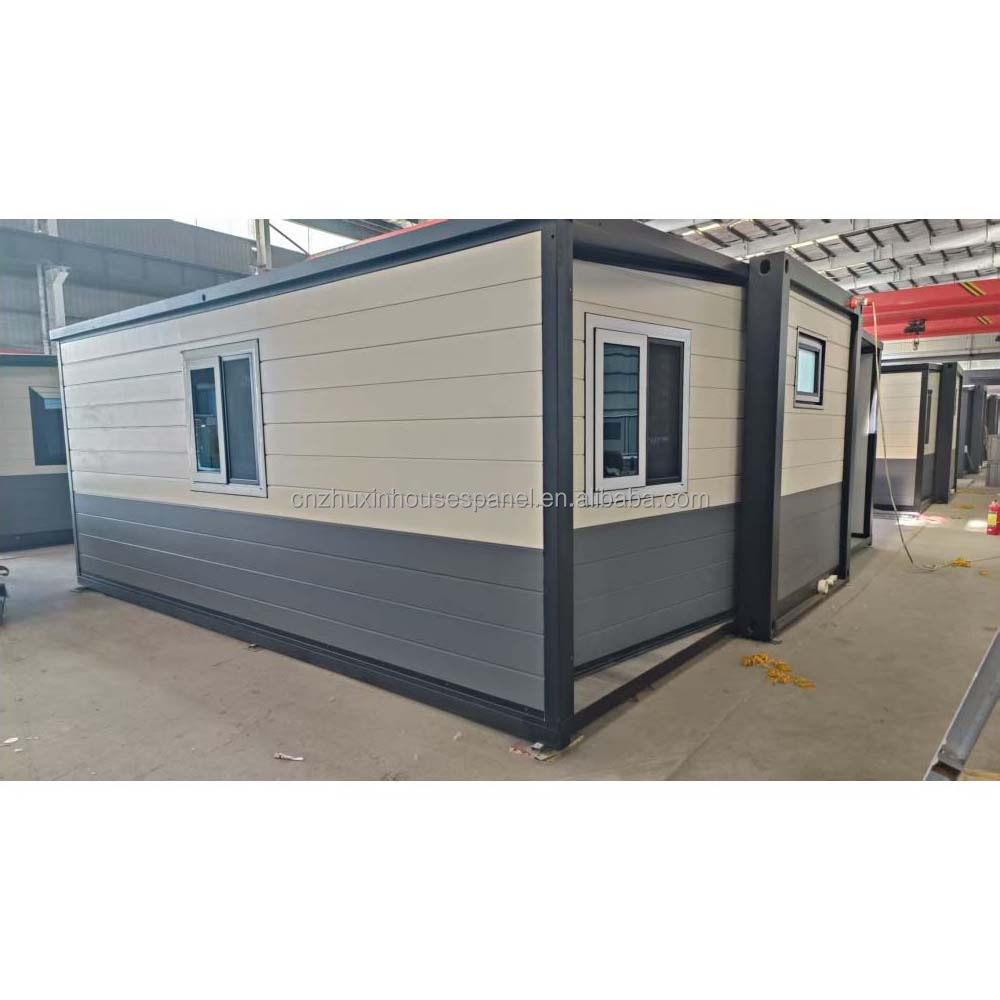 Double Wing Expandable 40ft Contemporary Sandwich Panel Container House Mobile Classroom with Teacher Housing