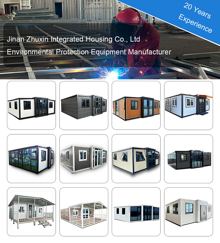 Double Wing Expandable 40ft Contemporary Sandwich Panel Container House Mobile Classroom with Teacher Housing