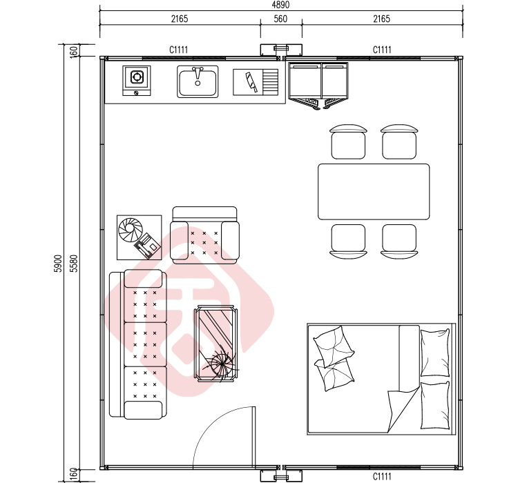 Container House Unfolding Process
