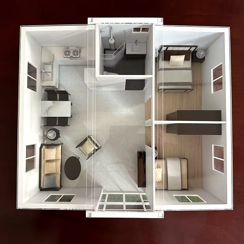 Expandable Steel Shipping Container House Modern Design Modular Prefab Home for Office Building and Hospital Use