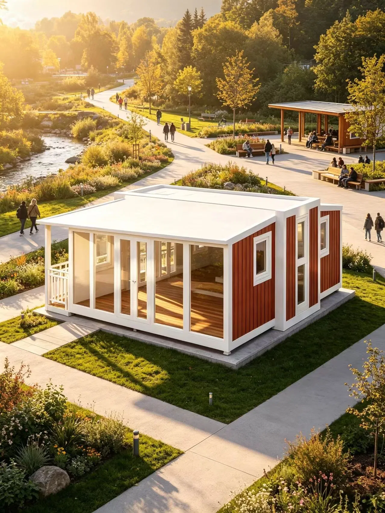 Prefab Expandable Container House Modular Prefab House Fold out House for Resort Glamping Homestay Hotel Scenic Area and Vacation Accommodation
