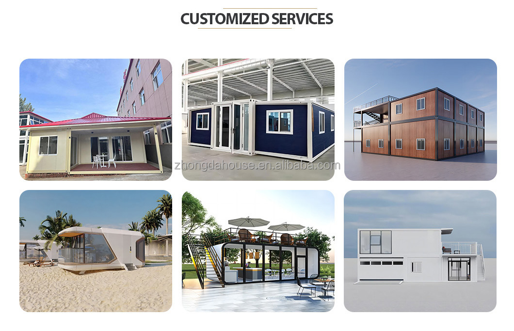 Multi-Functional Expandable Steel Sandwich Panel Container House 20ft 40ft for Office Classroom Cafe and Shop