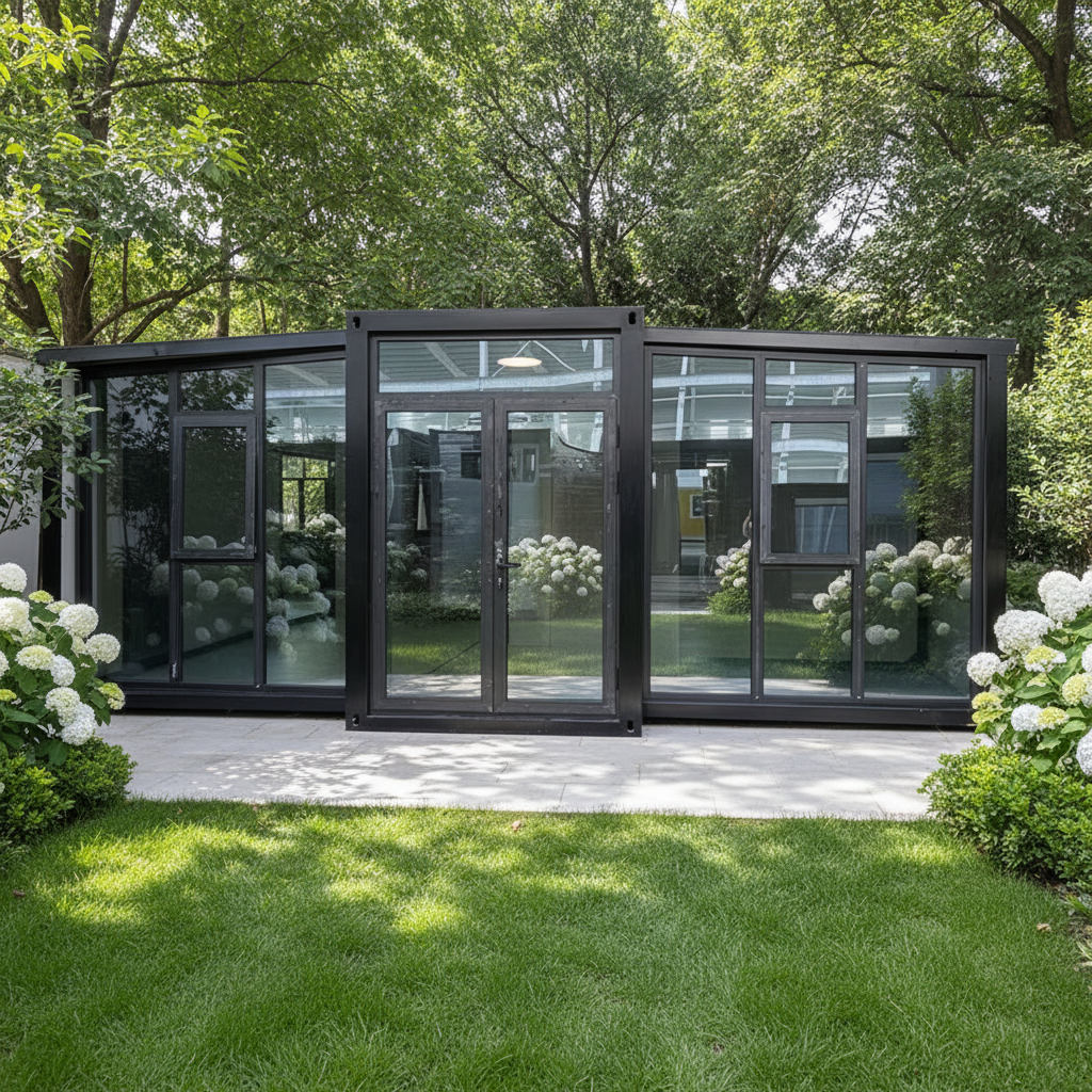Custom Prefabricated 20Ft 40Ft Steel Container Expandable House Two Bedroom Modern European Movable Living Room Kitchen Office